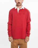 Vintage, 90s, Polo, Ralph, Lauren, Rugby, Shirt, The Real Deal, size large, colour Red, newtown, sydney, australia, thrift store, opshop, preloved, secondhand, sustainable, retro, antique, 70s, 80s, 90s, 2000s, 00s, fashion, clothing, streetwear, trendy, garment, style, boutique, store, shop, archive, sale, cheap, best, top, Shirts