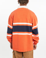 Vintage, University, of, Illinois, Rugby, Shirt, The Real Deal, size medium, colour Orange, newtown, sydney, australia, thrift store, opshop, preloved, secondhand, sustainable, retro, antique, 70s, 80s, 90s, 2000s, 00s, fashion, clothing, streetwear, trendy, garment, style, boutique, store, shop, archive, sale, cheap, best, top, Shirts