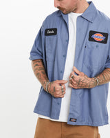 Vintage, Dickies, Mechanic, Shirt, The Real Deal, size medium, colour Blue, newtown, sydney, australia, thrift store, opshop, preloved, secondhand, sustainable, retro, antique, 70s, 80s, 90s, 2000s, 00s, fashion, clothing, streetwear, trendy, garment, style, boutique, store, shop, archive, sale, cheap, best, top, Shirts