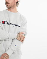 Vintage, 90s, Champion, Sweatshirt, The Real Deal, size medium, colour Grey, newtown, sydney, australia, thrift store, opshop, preloved, secondhand, sustainable, retro, antique, 70s, 80s, 90s, 2000s, 00s, fashion, clothing, streetwear, trendy, garment, style, boutique, store, shop, archive, sale, cheap, best, top, Sweats and hoodies