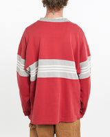 Vintage, 90s, Adidas, Sweatshirt, The Real Deal, size large, colour Red, newtown, sydney, australia, thrift store, opshop, preloved, secondhand, sustainable, retro, antique, 70s, 80s, 90s, 2000s, 00s, fashion, clothing, streetwear, trendy, garment, style, boutique, store, shop, archive, sale, cheap, best, top, Sweats and hoodies