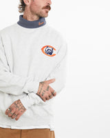 Vintage, 90s, Majestic, NFL, Chicago, Bears, Turtle, Neck, Sweatshirt, The Real Deal, size medium, colour Grey, newtown, sydney, australia, thrift store, opshop, preloved, secondhand, sustainable, retro, antique, 70s, 80s, 90s, 2000s, 00s, fashion, clothing, streetwear, trendy, garment, style, boutique, store, shop, archive, sale, cheap, best, top, Sweats and hoodies