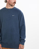 Vintage, 90s, Nike, Sweatshirt, The Real Deal, size large, colour Navy, newtown, sydney, australia, thrift store, opshop, preloved, secondhand, sustainable, retro, antique, 70s, 80s, 90s, 2000s, 00s, fashion, clothing, streetwear, trendy, garment, style, boutique, store, shop, archive, sale, cheap, best, top, Sweats and hoodies