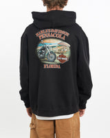Vintage, Harley, Davidson, Pensacola, Florida, Hooded, Sweatshirt, The Real Deal, size large, colour Black, newtown, sydney, australia, thrift store, opshop, preloved, secondhand, sustainable, retro, antique, 70s, 80s, 90s, 2000s, 00s, fashion, clothing, streetwear, trendy, garment, style, boutique, store, shop, archive, sale, cheap, best, top, Sweats and hoodies