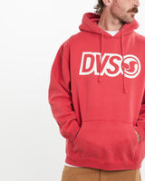 Vintage, DVS, Skate, Hooded, Sweatshirt, The Real Deal, size medium, colour Red, newtown, sydney, australia, thrift store, opshop, preloved, secondhand, sustainable, retro, antique, 70s, 80s, 90s, 2000s, 00s, fashion, clothing, streetwear, trendy, garment, style, boutique, store, shop, archive, sale, cheap, best, top, Sweats and hoodies