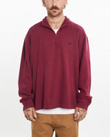 Vintage, Chaps, Ralph, Lauren, Quarter, Zip, Sweatshirt, The Real Deal, size large, colour Burgundy, newtown, sydney, australia, thrift store, opshop, preloved, secondhand, sustainable, retro, antique, 70s, 80s, 90s, 2000s, 00s, fashion, clothing, streetwear, trendy, garment, style, boutique, store, shop, archive, sale, cheap, best, top, Sweats and hoodies