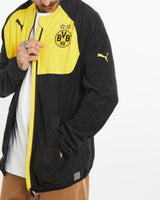 Vintage, Puma, BVB, Borussia, Dortmund, Football, Fleece, Jacket, The Real Deal, size medium, colour Multicolour, newtown, sydney, australia, thrift store, opshop, preloved, secondhand, sustainable, retro, antique, 70s, 80s, 90s, 2000s, 00s, fashion, clothing, streetwear, trendy, garment, style, boutique, store, shop, archive, sale, cheap, best, top, Jackets