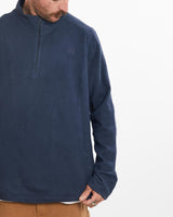 Vintage, The, North, Face, Quarter, Zip, Fleece, Sweatshirt, The Real Deal, size large, colour Navy, newtown, sydney, australia, thrift store, opshop, preloved, secondhand, sustainable, retro, antique, 70s, 80s, 90s, 2000s, 00s, fashion, clothing, streetwear, trendy, garment, style, boutique, store, shop, archive, sale, cheap, best, top, Sweats and hoodies