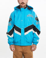 Vintage, Starter, NFL, Carolina, Panthers, Jacket, The Real Deal, size medium, colour Blue, newtown, sydney, australia, thrift store, opshop, preloved, secondhand, sustainable, retro, antique, 70s, 80s, 90s, 2000s, 00s, fashion, clothing, streetwear, trendy, garment, style, boutique, store, shop, archive, sale, cheap, best, top, Jackets