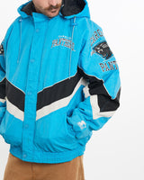 Vintage, Starter, NFL, Carolina, Panthers, Jacket, The Real Deal, size medium, colour Blue, newtown, sydney, australia, thrift store, opshop, preloved, secondhand, sustainable, retro, antique, 70s, 80s, 90s, 2000s, 00s, fashion, clothing, streetwear, trendy, garment, style, boutique, store, shop, archive, sale, cheap, best, top, Jackets