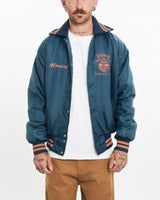 Vintage, 80s, Baseball, Bomber, Jacket, The Real Deal, size medium, colour Blue, newtown, sydney, australia, thrift store, opshop, preloved, secondhand, sustainable, retro, antique, 70s, 80s, 90s, 2000s, 00s, fashion, clothing, streetwear, trendy, garment, style, boutique, store, shop, archive, sale, cheap, best, top, Jackets