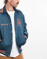 Vintage, 80s, Baseball, Bomber, Jacket, The Real Deal, size medium, colour Blue, newtown, sydney, australia, thrift store, opshop, preloved, secondhand, sustainable, retro, antique, 70s, 80s, 90s, 2000s, 00s, fashion, clothing, streetwear, trendy, garment, style, boutique, store, shop, archive, sale, cheap, best, top, Jackets