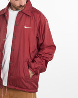 Vintage, 90s, Nike, Coaches, Jacket, The Real Deal, size large, colour Red, newtown, sydney, australia, thrift store, opshop, preloved, secondhand, sustainable, retro, antique, 70s, 80s, 90s, 2000s, 00s, fashion, clothing, streetwear, trendy, garment, style, boutique, store, shop, archive, sale, cheap, best, top, Jackets