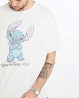 Vintage, Disney, Lilo, &, Stich, Tee, The Real Deal, size large, colour White, newtown, sydney, australia, thrift store, opshop, preloved, secondhand, sustainable, retro, antique, 70s, 80s, 90s, 2000s, 00s, fashion, clothing, streetwear, trendy, garment, style, boutique, store, shop, archive, sale, cheap, best, top, T-Shirts
