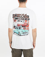 Vintage, Route, 66, Rendezvous, Tee, The Real Deal, size large, colour White, newtown, sydney, australia, thrift store, opshop, preloved, secondhand, sustainable, retro, antique, 70s, 80s, 90s, 2000s, 00s, fashion, clothing, streetwear, trendy, garment, style, boutique, store, shop, archive, sale, cheap, best, top, T-Shirts