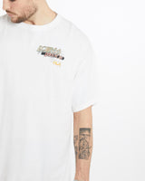 Vintage, Route, 66, Rendezvous, Tee, The Real Deal, size large, colour White, newtown, sydney, australia, thrift store, opshop, preloved, secondhand, sustainable, retro, antique, 70s, 80s, 90s, 2000s, 00s, fashion, clothing, streetwear, trendy, garment, style, boutique, store, shop, archive, sale, cheap, best, top, T-Shirts