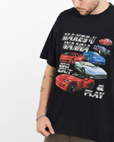 Vintage, 90s, Super, Car, Tee, The Real Deal, size extra large, colour Black, newtown, sydney, australia, thrift store, opshop, preloved, secondhand, sustainable, retro, antique, 70s, 80s, 90s, 2000s, 00s, fashion, clothing, streetwear, trendy, garment, style, boutique, store, shop, archive, sale, cheap, best, top, T-Shirts