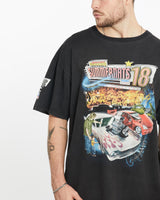 Vintage, Summernats, 18, Tee, The Real Deal, size extra large, colour Black, newtown, sydney, australia, thrift store, opshop, preloved, secondhand, sustainable, retro, antique, 70s, 80s, 90s, 2000s, 00s, fashion, clothing, streetwear, trendy, garment, style, boutique, store, shop, archive, sale, cheap, best, top, T-Shirts