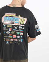 Vintage, Summernats, 18, Tee, The Real Deal, size extra large, colour Black, newtown, sydney, australia, thrift store, opshop, preloved, secondhand, sustainable, retro, antique, 70s, 80s, 90s, 2000s, 00s, fashion, clothing, streetwear, trendy, garment, style, boutique, store, shop, archive, sale, cheap, best, top, T-Shirts