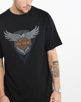 Vintage, Harley, Davidson, Tee, The Real Deal, size large, colour Black, newtown, sydney, australia, thrift store, opshop, preloved, secondhand, sustainable, retro, antique, 70s, 80s, 90s, 2000s, 00s, fashion, clothing, streetwear, trendy, garment, style, boutique, store, shop, archive, sale, cheap, best, top, T-Shirts