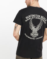 Harley, Davidson, California, Tee, The Real Deal, size medium, colour Black, newtown, sydney, australia, thrift store, opshop, preloved, secondhand, sustainable, retro, antique, 70s, 80s, 90s, 2000s, 00s, fashion, clothing, streetwear, trendy, garment, style, boutique, store, shop, archive, sale, cheap, best, top, T-Shirts