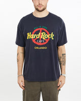Vintage, Hard, Rock, Cafe, Orlando, Tee, The Real Deal, size large, colour Navy, newtown, sydney, australia, thrift store, opshop, preloved, secondhand, sustainable, retro, antique, 70s, 80s, 90s, 2000s, 00s, fashion, clothing, streetwear, trendy, garment, style, boutique, store, shop, archive, sale, cheap, best, top, T-Shirts