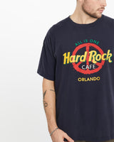 Vintage, Hard, Rock, Cafe, Orlando, Tee, The Real Deal, size large, colour Navy, newtown, sydney, australia, thrift store, opshop, preloved, secondhand, sustainable, retro, antique, 70s, 80s, 90s, 2000s, 00s, fashion, clothing, streetwear, trendy, garment, style, boutique, store, shop, archive, sale, cheap, best, top, T-Shirts