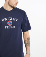 Vintage, 90s, MLB, Chicago, Cubs, Tee, The Real Deal, size large, colour Navy, newtown, sydney, australia, thrift store, opshop, preloved, secondhand, sustainable, retro, antique, 70s, 80s, 90s, 2000s, 00s, fashion, clothing, streetwear, trendy, garment, style, boutique, store, shop, archive, sale, cheap, best, top, T-Shirts