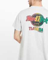 Vintage, 90s, Hard, Rock, Cafe, Tijuana, Tee, The Real Deal, size large, colour Grey, newtown, sydney, australia, thrift store, opshop, preloved, secondhand, sustainable, retro, antique, 70s, 80s, 90s, 2000s, 00s, fashion, clothing, streetwear, trendy, garment, style, boutique, store, shop, archive, sale, cheap, best, top, T-Shirts