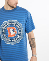 Vintage, 90s, NFL, Denver, Broncos, Tee, The Real Deal, size large, colour Blue, newtown, sydney, australia, thrift store, opshop, preloved, secondhand, sustainable, retro, antique, 70s, 80s, 90s, 2000s, 00s, fashion, clothing, streetwear, trendy, garment, style, boutique, store, shop, archive, sale, cheap, best, top, T-Shirts