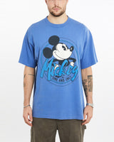 Vintage, 90s, Disney, Mickey, Mouse, Tee, The Real Deal, size large, colour Blue, newtown, sydney, australia, thrift store, opshop, preloved, secondhand, sustainable, retro, antique, 70s, 80s, 90s, 2000s, 00s, fashion, clothing, streetwear, trendy, garment, style, boutique, store, shop, archive, sale, cheap, best, top, T-Shirts