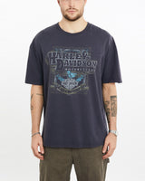 Vintage, Harley, Davidson, Denali, Alaska, Tee, The Real Deal, size large, colour Navy, newtown, sydney, australia, thrift store, opshop, preloved, secondhand, sustainable, retro, antique, 70s, 80s, 90s, 2000s, 00s, fashion, clothing, streetwear, trendy, garment, style, boutique, store, shop, archive, sale, cheap, best, top, T-Shirts