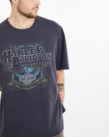 Vintage, Harley, Davidson, Denali, Alaska, Tee, The Real Deal, size large, colour Navy, newtown, sydney, australia, thrift store, opshop, preloved, secondhand, sustainable, retro, antique, 70s, 80s, 90s, 2000s, 00s, fashion, clothing, streetwear, trendy, garment, style, boutique, store, shop, archive, sale, cheap, best, top, T-Shirts