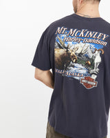 Vintage, Harley, Davidson, Denali, Alaska, Tee, The Real Deal, size large, colour Navy, newtown, sydney, australia, thrift store, opshop, preloved, secondhand, sustainable, retro, antique, 70s, 80s, 90s, 2000s, 00s, fashion, clothing, streetwear, trendy, garment, style, boutique, store, shop, archive, sale, cheap, best, top, T-Shirts