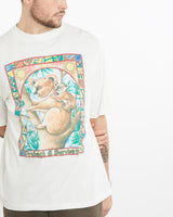 Vintage, 90s, Koala, Protect, &, Survive, Wildlife, Tee, The Real Deal, size large, colour White, newtown, sydney, australia, thrift store, opshop, preloved, secondhand, sustainable, retro, antique, 70s, 80s, 90s, 2000s, 00s, fashion, clothing, streetwear, trendy, garment, style, boutique, store, shop, archive, sale, cheap, best, top, T-Shirts