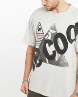 Vintage, 90s, Le, Coq, Sportif, Tee, The Real Deal, size large, colour White, newtown, sydney, australia, thrift store, opshop, preloved, secondhand, sustainable, retro, antique, 70s, 80s, 90s, 2000s, 00s, fashion, clothing, streetwear, trendy, garment, style, boutique, store, shop, archive, sale, cheap, best, top, T-Shirts