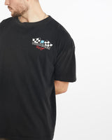 Vintage, 90s, Goodwrench, Racing, Tee, The Real Deal, size large, colour Black, newtown, sydney, australia, thrift store, opshop, preloved, secondhand, sustainable, retro, antique, 70s, 80s, 90s, 2000s, 00s, fashion, clothing, streetwear, trendy, garment, style, boutique, store, shop, archive, sale, cheap, best, top, T-Shirts