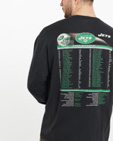 Vintage, 2004, NFL, New, York, Jets, Long, Sleeve, Tee, The Real Deal, size extra large, colour Black, newtown, sydney, australia, thrift store, opshop, preloved, secondhand, sustainable, retro, antique, 70s, 80s, 90s, 2000s, 00s, fashion, clothing, streetwear, trendy, garment, style, boutique, store, shop, archive, sale, cheap, best, top, T-Shirts