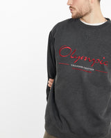 Vintage, 90s, USA, Olympic, Training, Center, Sweatshirt, The Real Deal, size extra large, colour Grey, newtown, sydney, australia, thrift store, opshop, preloved, secondhand, sustainable, retro, antique, 70s, 80s, 90s, 2000s, 00s, fashion, clothing, streetwear, trendy, garment, style, boutique, store, shop, archive, sale, cheap, best, top, Sweats and hoodies