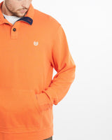 Vintage, Chaps, Ralph, Lauren, Collared, Sweatshirt, The Real Deal, size extra large, colour Orange, newtown, sydney, australia, thrift store, opshop, preloved, secondhand, sustainable, retro, antique, 70s, 80s, 90s, 2000s, 00s, fashion, clothing, streetwear, trendy, garment, style, boutique, store, shop, archive, sale, cheap, best, top, Sweats and hoodies