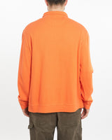 Vintage, Chaps, Ralph, Lauren, Collared, Sweatshirt, The Real Deal, size extra large, colour Orange, newtown, sydney, australia, thrift store, opshop, preloved, secondhand, sustainable, retro, antique, 70s, 80s, 90s, 2000s, 00s, fashion, clothing, streetwear, trendy, garment, style, boutique, store, shop, archive, sale, cheap, best, top, Sweats and hoodies
