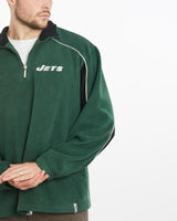 Vintage, NFL, New, York, Jets, Fleece, Sweatshirt, The Real Deal, size large, colour Green, newtown, sydney, australia, thrift store, opshop, preloved, secondhand, sustainable, retro, antique, 70s, 80s, 90s, 2000s, 00s, fashion, clothing, streetwear, trendy, garment, style, boutique, store, shop, archive, sale, cheap, best, top, Sweats and hoodies