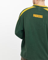 Vintage, NFL, Green, Bay, Packers, Quarter, Zip, Fleece, Sweatshirt, The Real Deal, size large, colour Green, newtown, sydney, australia, thrift store, opshop, preloved, secondhand, sustainable, retro, antique, 70s, 80s, 90s, 2000s, 00s, fashion, clothing, streetwear, trendy, garment, style, boutique, store, shop, archive, sale, cheap, best, top, Sweats and hoodies