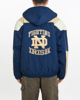 Vintage, 90s, Starter, NCAA, Notre, Dame, Fighting, Irish, Pullover, Jacket, The Real Deal, size extra large, colour Multicolour, newtown, sydney, australia, thrift store, opshop, preloved, secondhand, sustainable, retro, antique, 70s, 80s, 90s, 2000s, 00s, fashion, clothing, streetwear, trendy, garment, style, boutique, store, shop, archive, sale, cheap, best, top, Jackets