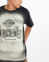 Vintage, Harley, Davidson, Tee, The Real Deal, size large, colour Black, newtown, sydney, australia, thrift store, opshop, preloved, secondhand, sustainable, retro, antique, 70s, 80s, 90s, 2000s, 00s, fashion, clothing, streetwear, trendy, garment, style, boutique, store, shop, archive, sale, cheap, best, top, T-Shirts