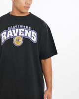 Vintage, NFL, Baltimore, Ravens, Tee, The Real Deal, size large, colour Black, newtown, sydney, australia, thrift store, opshop, preloved, secondhand, sustainable, retro, antique, 70s, 80s, 90s, 2000s, 00s, fashion, clothing, streetwear, trendy, garment, style, boutique, store, shop, archive, sale, cheap, best, top, T-Shirts