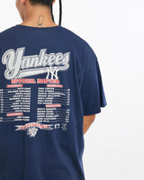 Vintage, 1998, MLB, New, York, Yankees, Tee, The Real Deal, size extra large, colour Navy, newtown, sydney, australia, thrift store, opshop, preloved, secondhand, sustainable, retro, antique, 70s, 80s, 90s, 2000s, 00s, fashion, clothing, streetwear, trendy, garment, style, boutique, store, shop, archive, sale, cheap, best, top, T-Shirts