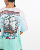 Grateful, Dead, Liquid, Blue, Music, Tie, Dye, Tee, The Real Deal, size extra large, colour Multicolour, newtown, sydney, australia, thrift store, opshop, preloved, secondhand, sustainable, retro, antique, 70s, 80s, 90s, 2000s, 00s, fashion, clothing, streetwear, trendy, garment, style, boutique, store, shop, archive, sale, cheap, best, top, T-Shirts