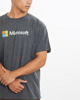 Microsoft, Tech, Tee, The Real Deal, size large, colour Grey, newtown, sydney, australia, thrift store, opshop, preloved, secondhand, sustainable, retro, antique, 70s, 80s, 90s, 2000s, 00s, fashion, clothing, streetwear, trendy, garment, style, boutique, store, shop, archive, sale, cheap, best, top, T-Shirts