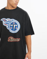 Vintage, NFL, Tennessee, Titans, Tee, The Real Deal, size extra large, colour Black, newtown, sydney, australia, thrift store, opshop, preloved, secondhand, sustainable, retro, antique, 70s, 80s, 90s, 2000s, 00s, fashion, clothing, streetwear, trendy, garment, style, boutique, store, shop, archive, sale, cheap, best, top, T-Shirts